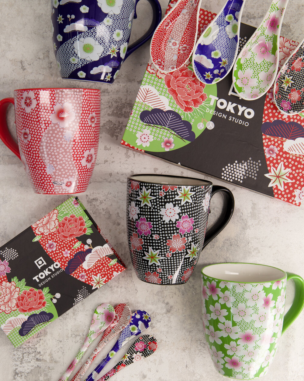 Kawaii Flower skeer, 4 stk. - Mixed flower